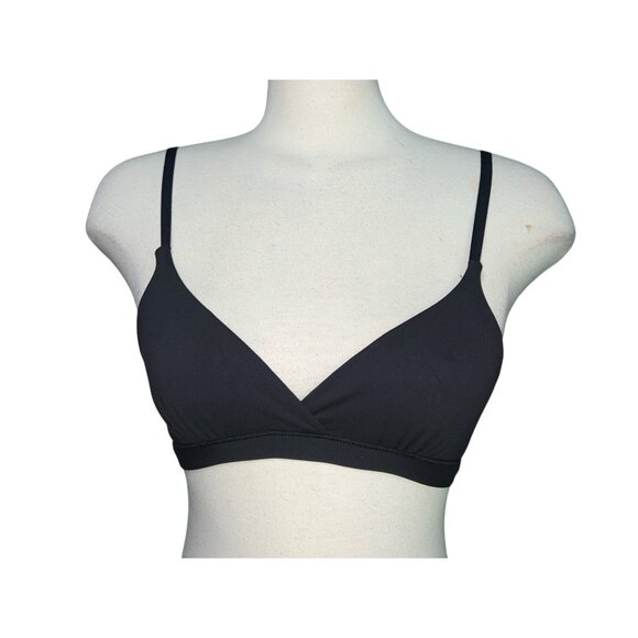Halara High Stretch Cross Front Lounge Underwear Bra Sz XS Womens Black - Picture 12 of 13